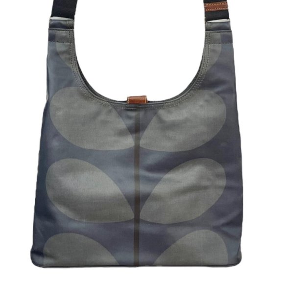 Orla Kiely Bags Orla Kiely Midi Crossbody Navygrey Stem Coated